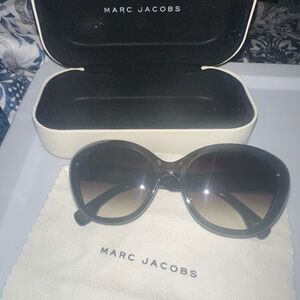 Marc Jacobs Charcoal Grey Gradient Oversized Women’s Sunglasses
